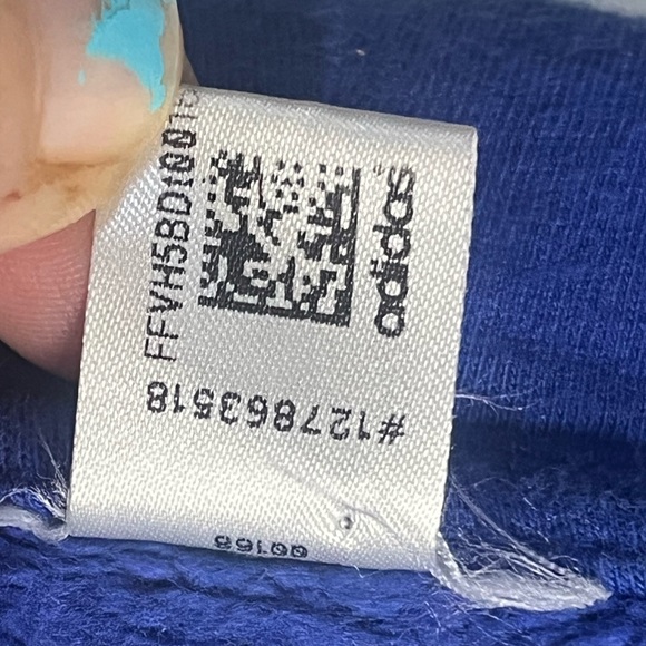 ADIDAS Men's Blue, White, and Black Zip-Up jacket - Picture 6 of 12